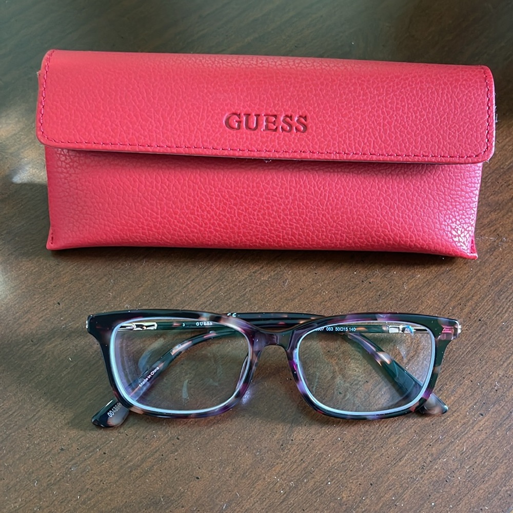 Guess eyeglasses frames.